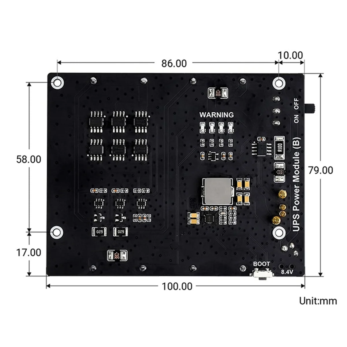 AT87-For Jetson Nano B01 / 2GB UPS Power Module, Uninterruptible 5V Power Supply, 5A High Current - EU Plug