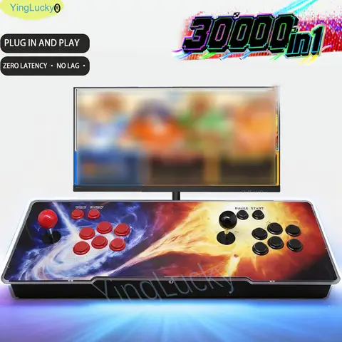 3D Retro Arcade Game Console Arcade Box GEMA Console 30000 in 1  Cabinet Bartop 8 Way Joysticks Push Buttons to TV