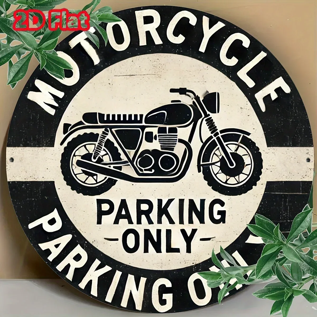 2D Painting-Motorcycle Parking Only