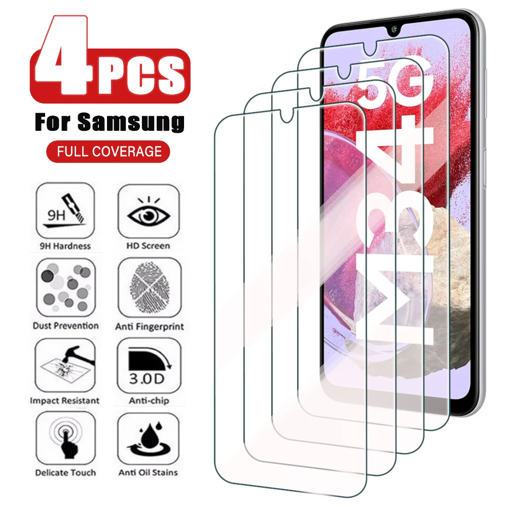 4PCS Tempered Glass…