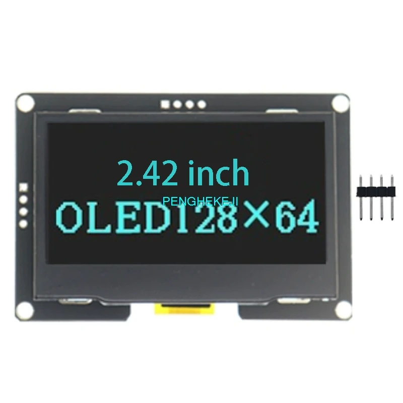 2.42 インチ OLED ディスプレイ モジュール 2.4 ディスプレイ 128x 64 ドライバー SSD1309 インターフェイス 4 ピン IIC インターフェイス
