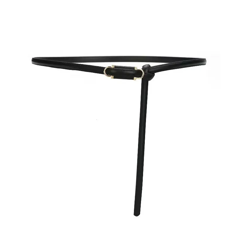 معقود حزام صغير المرأة تنوعا معطف الزخرفية فستان البدلة cinched الخصر المرأة حزام رقيقة خمر #2