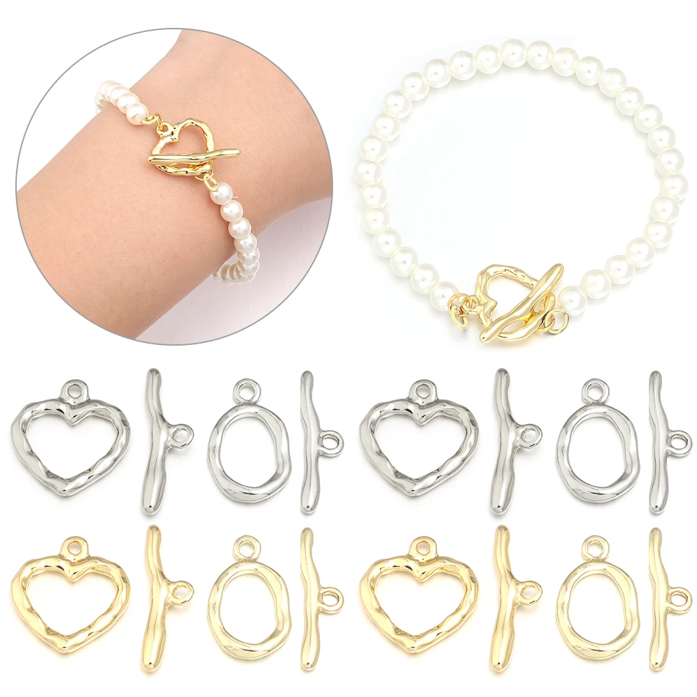 5 sätze/los Kupfer OT Verschlüsse Haken Schmuck Toggle Schnalle Anschlüsse Für Schmuck Machen DIY Halskette Armband Zubehör