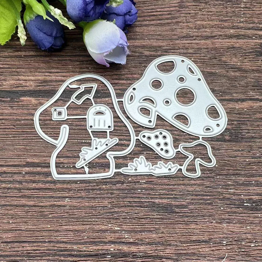 Mushroom House Frame Metal Cutting Dies Stencils For DIY Scrapbooking Decorative Embossing Handcraft Template