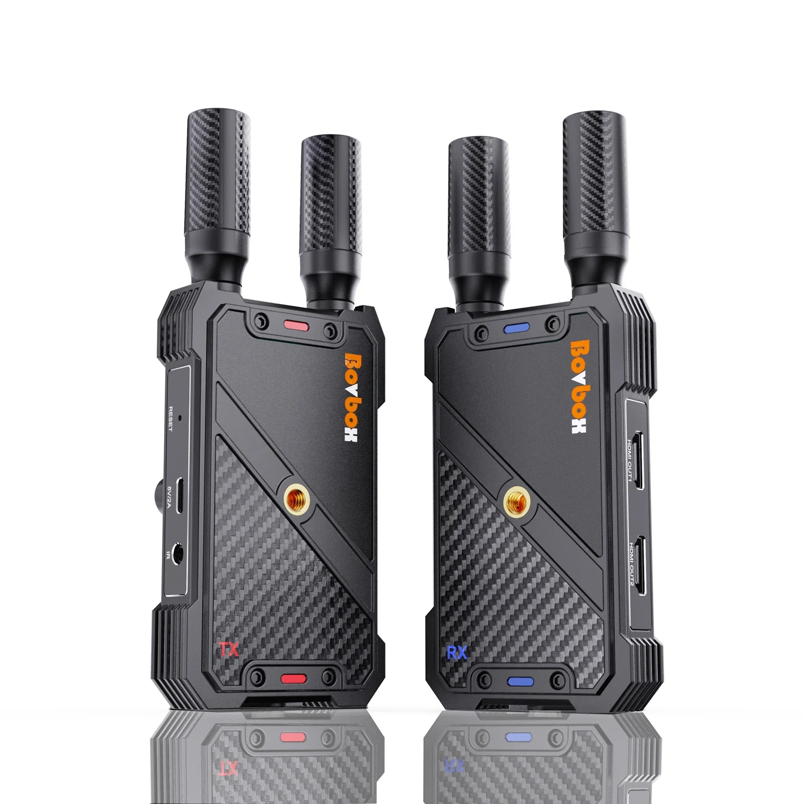 BOVBOX WL-082 노트북/PC에서 HDTV/프로젝터/모니터로 비디오/오디오 스트리밍을 위한 400M 무선 비디오 전송 시스템