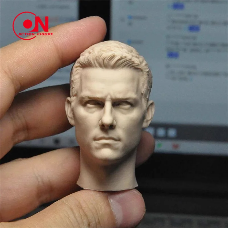 1/6 Schaal Tom Cruise Head Sculpt PVC Mannelijke Hoofd Carving Model Fit 12 ''Soldaat Action Figure Body Poppen