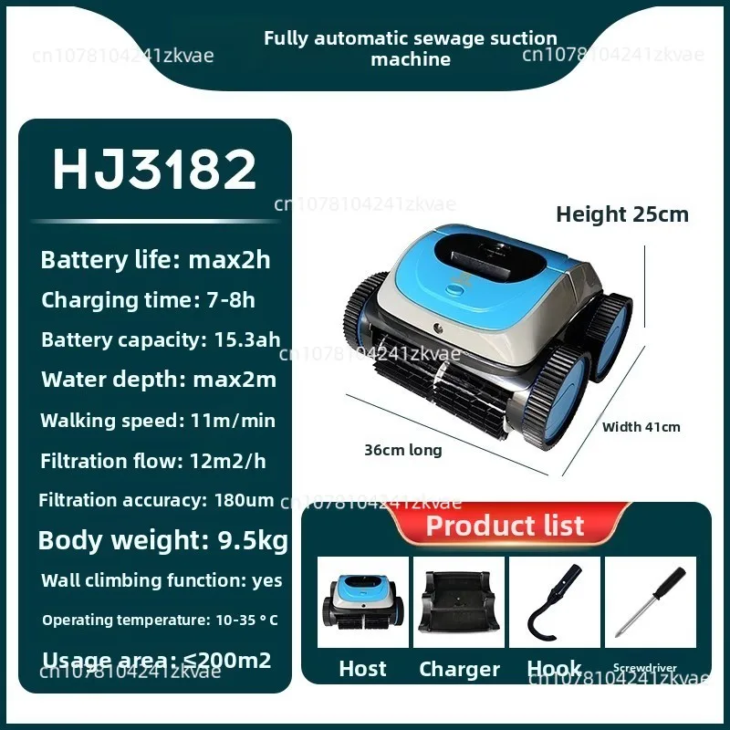 Schwimmbad-Staubsauger, automatischer kabelloser Unterwasser-Staubsauger, Pool-Bodenreiniger