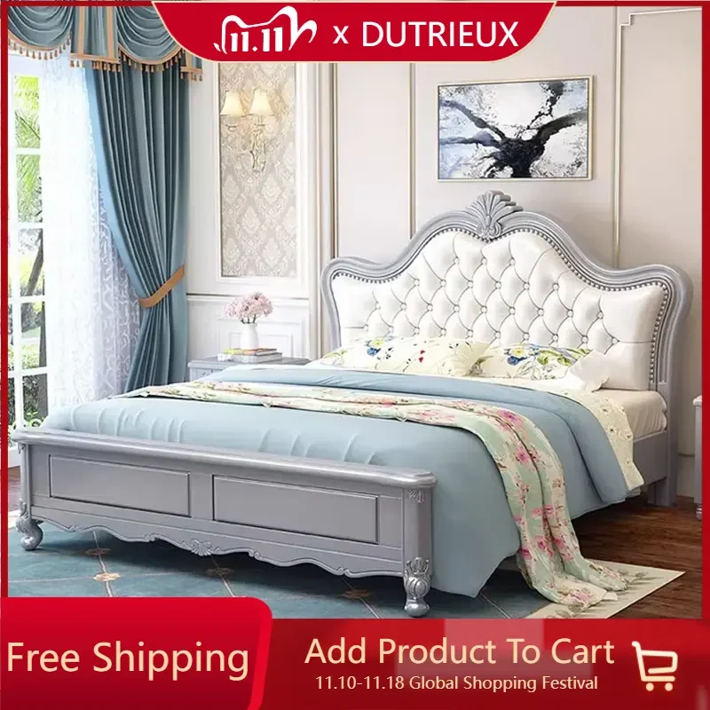 

Headboard Frame Double Bed Pretty Unique Queen Living Room Double Bed Princess Modern Cama Matrimonial Bedroom Furniture