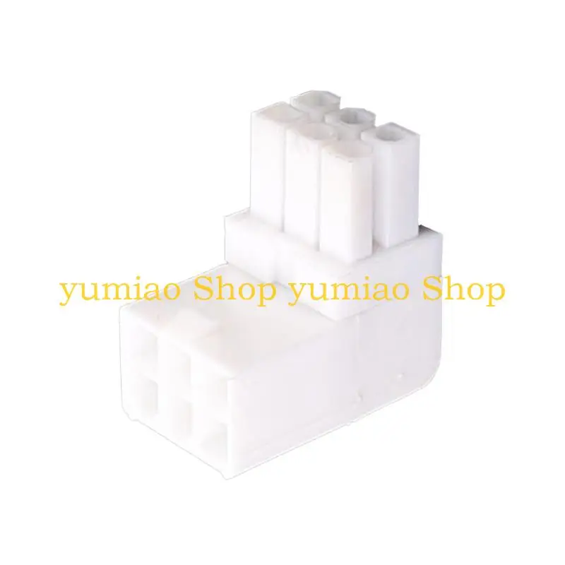 587B GPU VGA 6Pin Male 90 Degree Turn to 6Pin Female Power Adapters