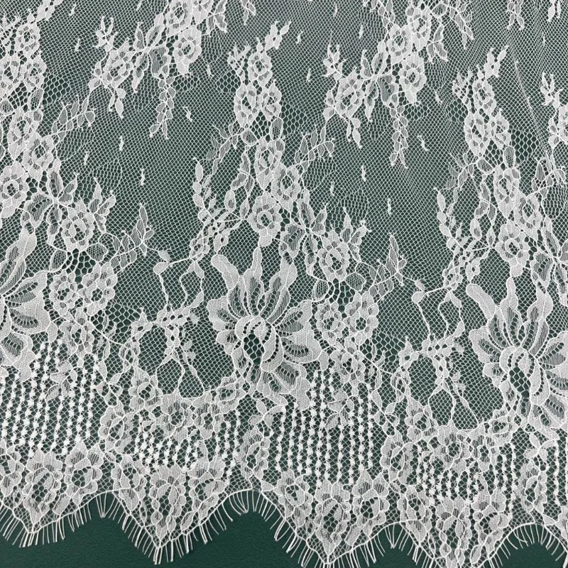 2026 Spring Summer New Eyelash Tulle Lace Flowers Ideal for Wedding Dresses Children's Clothing Curtains Headscarves Decoration