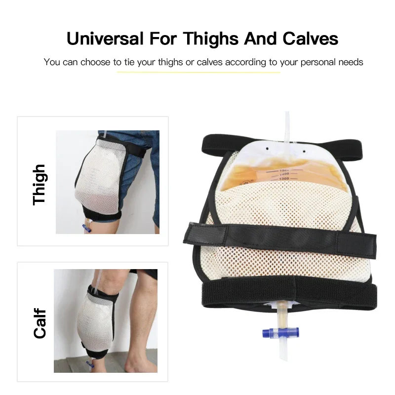 Urine Collection Bag Bind Leg Holder Drainage Strap Fixed External Bag Catheter Stabilization Device Urinary Incontinence