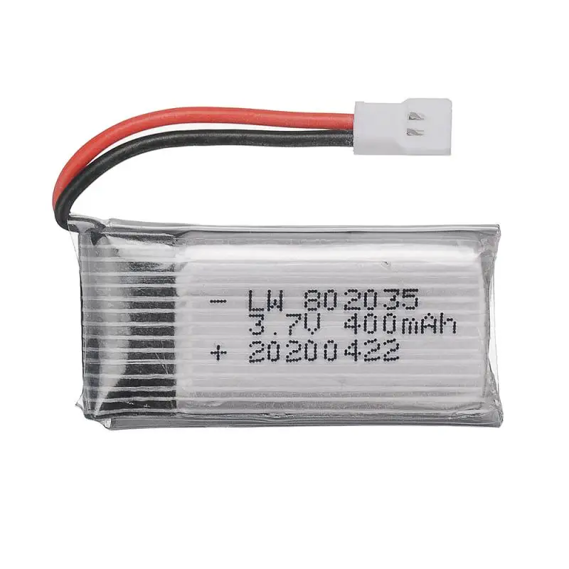 3.7V 400mAh Lipo Battery For X4 H107 H31 KY101 E33C E33 U816A V252 H6C RC Drone Spare Parts 3.7v 802035 Battery Charger Set