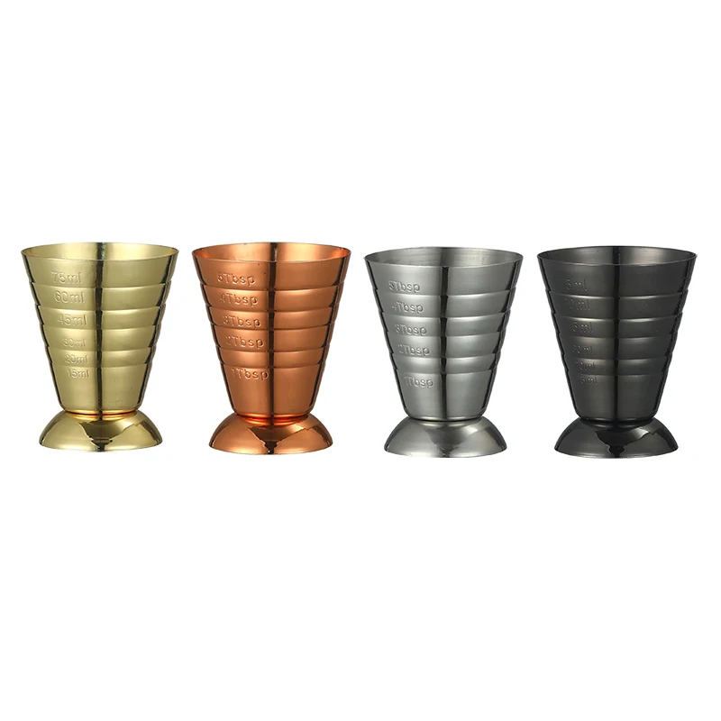 Stainless Steel Bar Cocktail Jigger Magic Jigger Bar Measures Multi Level Measuring Jigger