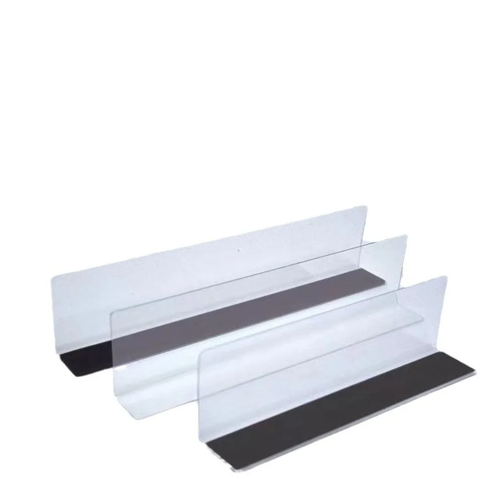 2024 Pvc PVC Partition Split Type Shelves Durable Home Storage Partition Plate Practical Desktop Storage Rack Convenience Store