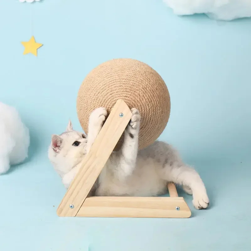 

Cat Scratching Ball Toy Kitten Sisal Rope Ball Board Grinding Paws Toys Cats Scratcher Wear-resistant Pet Furniture supplies