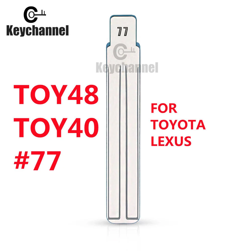 10PCS Key Blade Lexus/Toyota Type TOY48 TOYO-36 KD BLADE For KD KD900 VVDI Remote Blade Lishi TOY48 For Lexus Toyota Subaru 77#