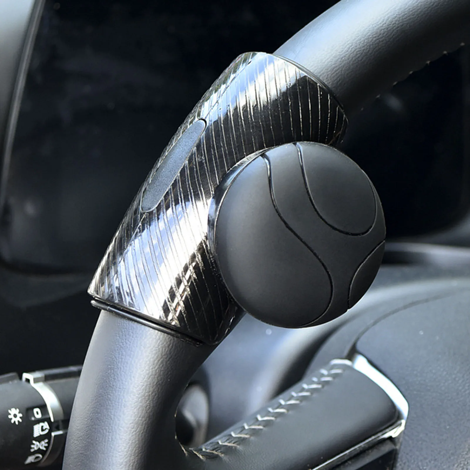 Heavy Duty Knob Ball Non-Slip Universal Car Spinner Handle Quick Release Steering Assist Tool for Cars/Trucks/Vans/Forklifts