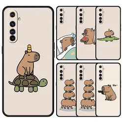 Cute Capybara For Realme GT Neo 2 3 3T 5 Phone Case For Realme 12 11 5G 10 9 8 5G 7 6 GT5 GT3 GT2 Pro Plus C21 C11 C25 C35 Cover