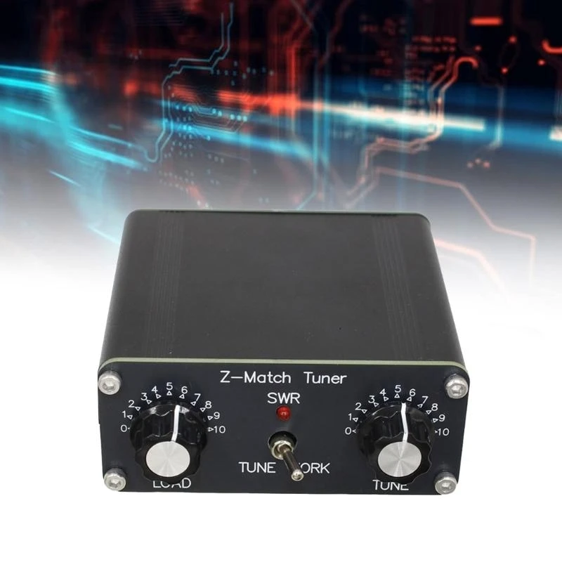 

J0MB Aluminum Alloy Manual Antennas Tuner with BNC Connector for 3-28MHz Frequency Continuous 5W And Intermittent 10W Use