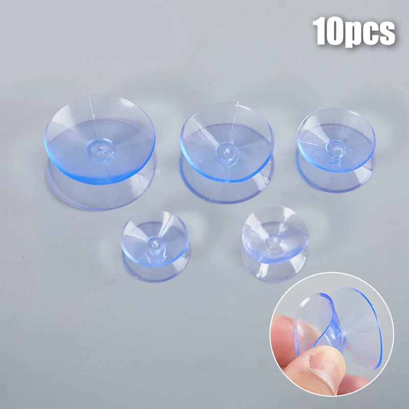 10Pcs/lot Pvc Transparent Double Sided Suction Cup-Sucker Pads For Glass Plastic Cup Strong Vacuum Non-slip Suckers