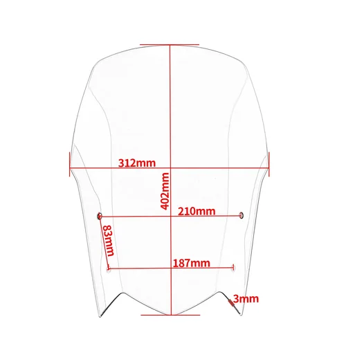 Imagen 2 del producto WOLFLINE Tenere700 parabrisas para Yamaha Tenere700 parabrisas Deflector de viento Protector alerón delantero cubierta 2019-2023
