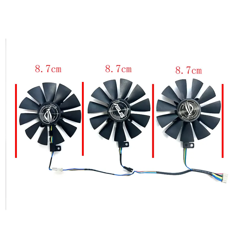 87MM New For ASUS STRIX R9 Fury R9 390 390X Graphics Card Replacement Fan FDC10H12S9-C