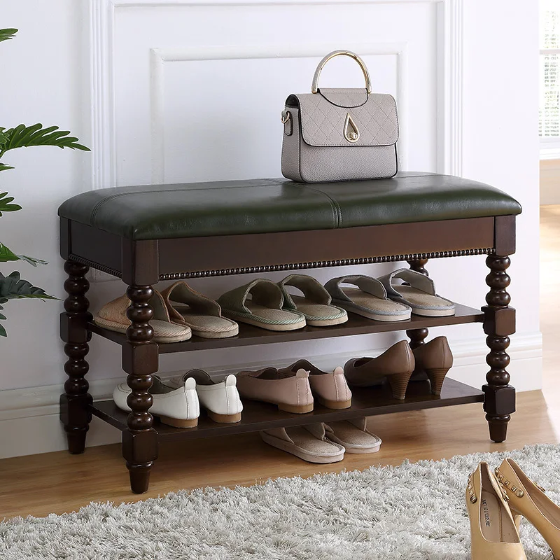 

small-sized apartments, furniture cabinet can seat storage shoe stool entry stool home door entrance