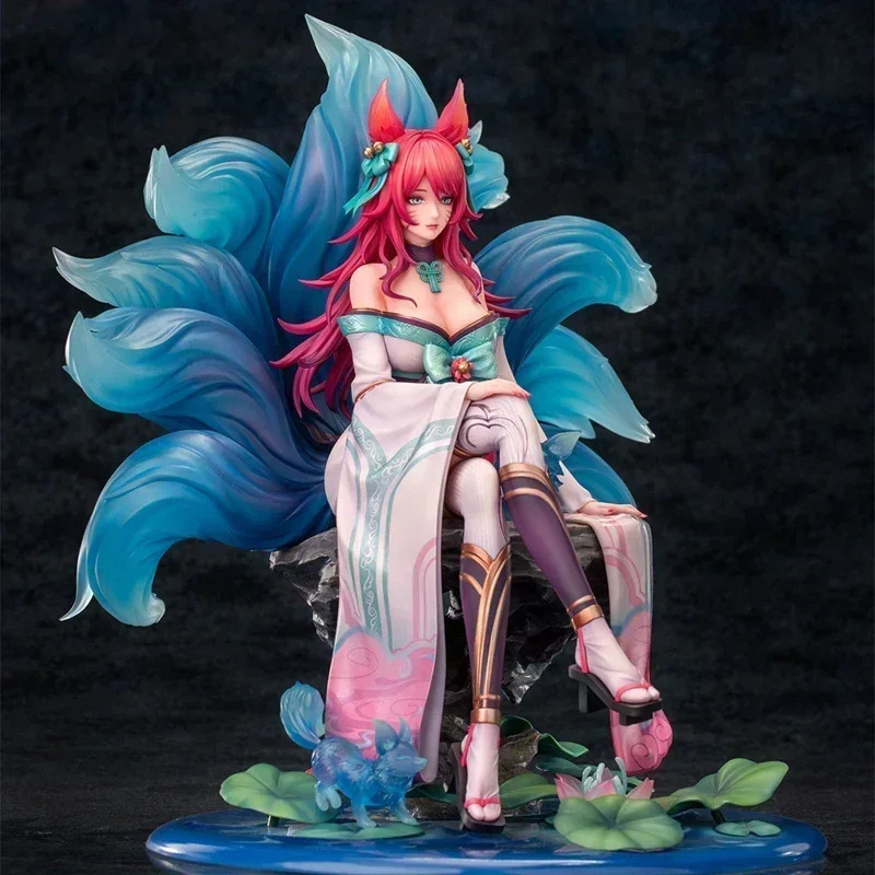 Em estoque myethos espírito flor ahri original anime figura colecionável modelo bonecas estatueta ornamento presentes brinquedo