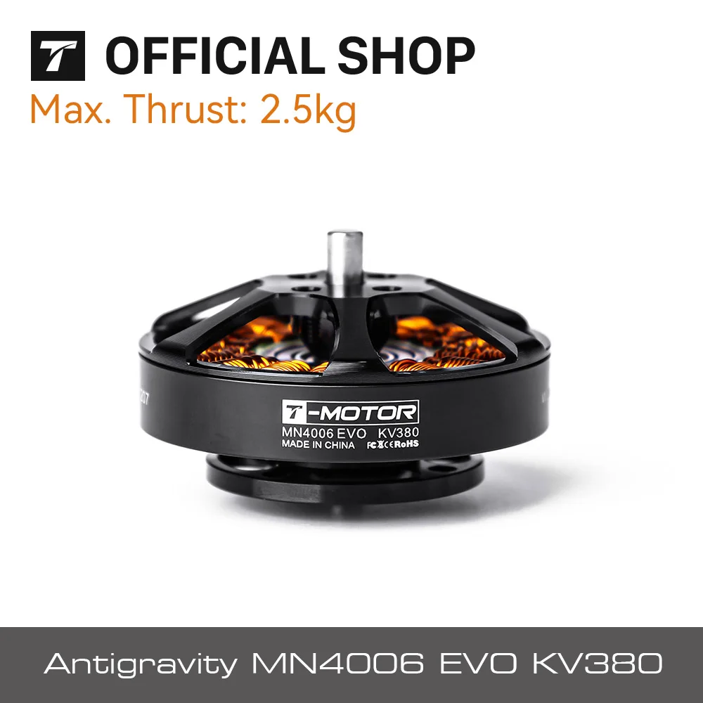 

T-MOTOR MN4006 kv380 Brushless Motor Antigravity Type UAV Motor - 2PCS/SET for UAV VTOL Multirotor