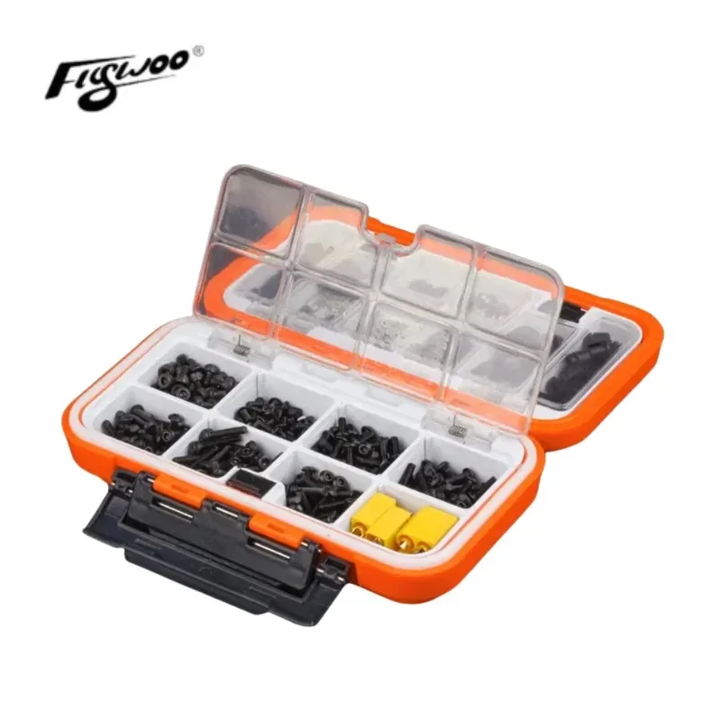 Pacote de hardware para drone Flywoo M3 M2 FPV - inclui parafusos de motor, porcas, juntas de nylon, anéis de amortecimento de borracha e capacitores fo