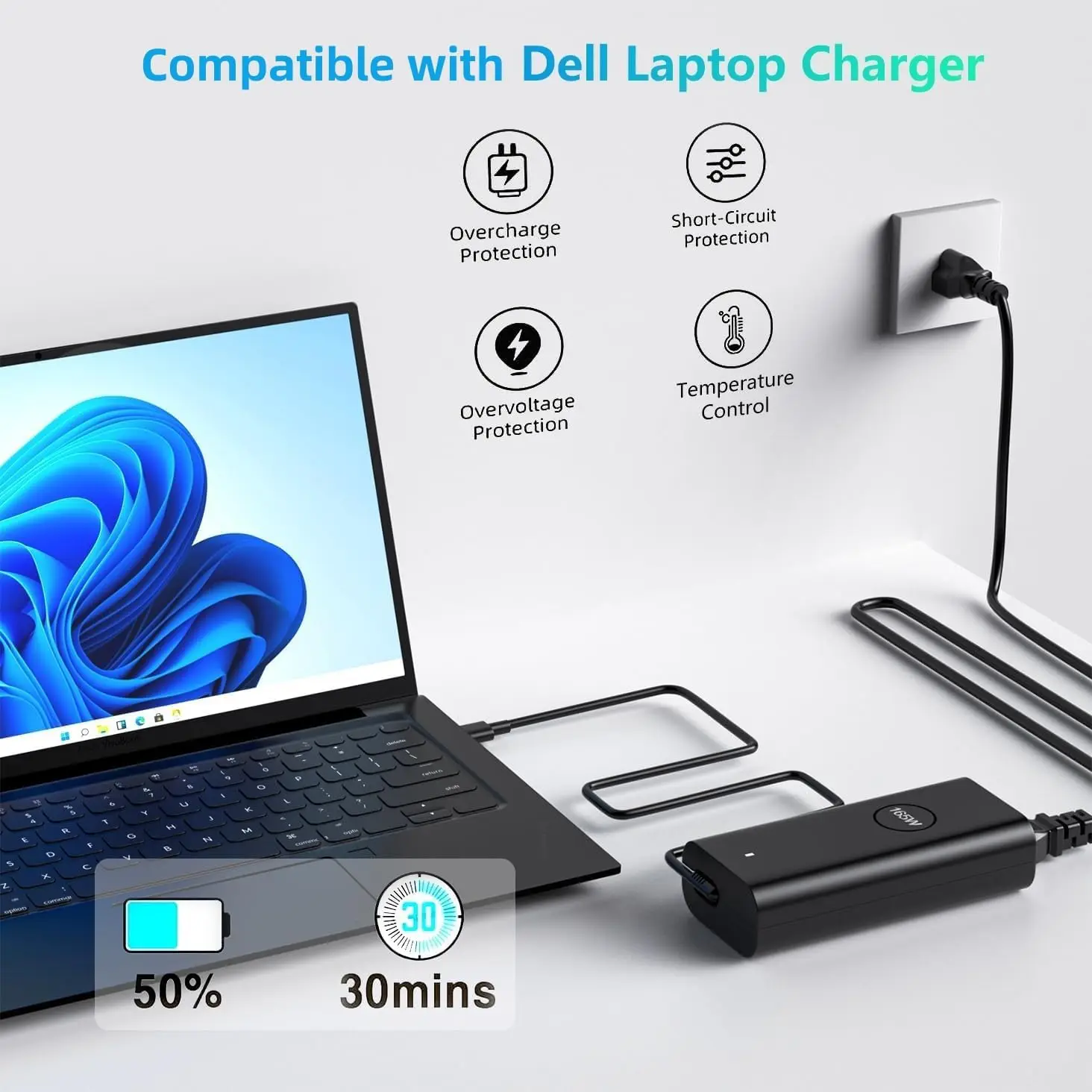 165 واط 28 فولت 5.893A USB/TYPE-C محول طاقة الكمبيوتر المحمول لديل الدقة 5680 5690 برو ماكس 16 بريميوم برو ماكس 16 زائد 18 زائد شاحن