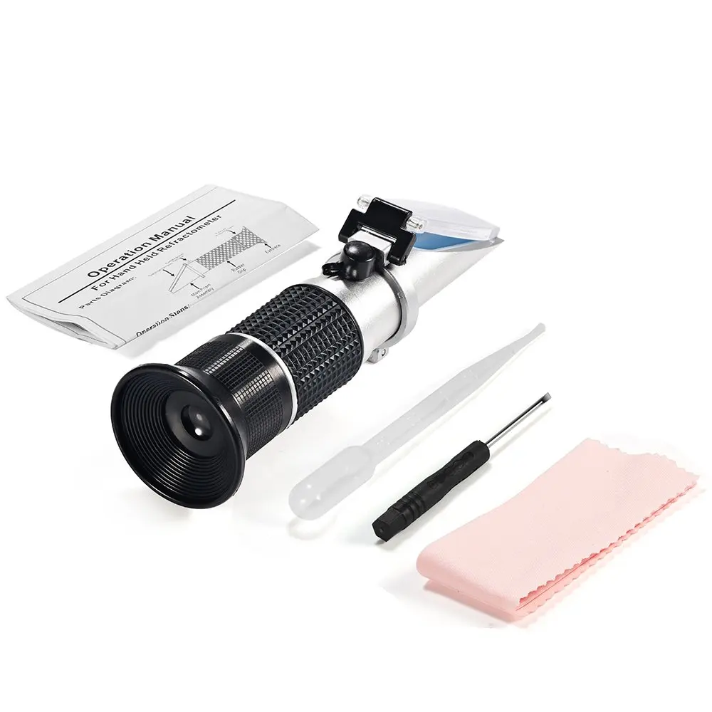 Portable 0-90% Brix Refractometer High Accurate with ATC,Sugar Content Measurement for Sugar Food Fruit Beverages Honey