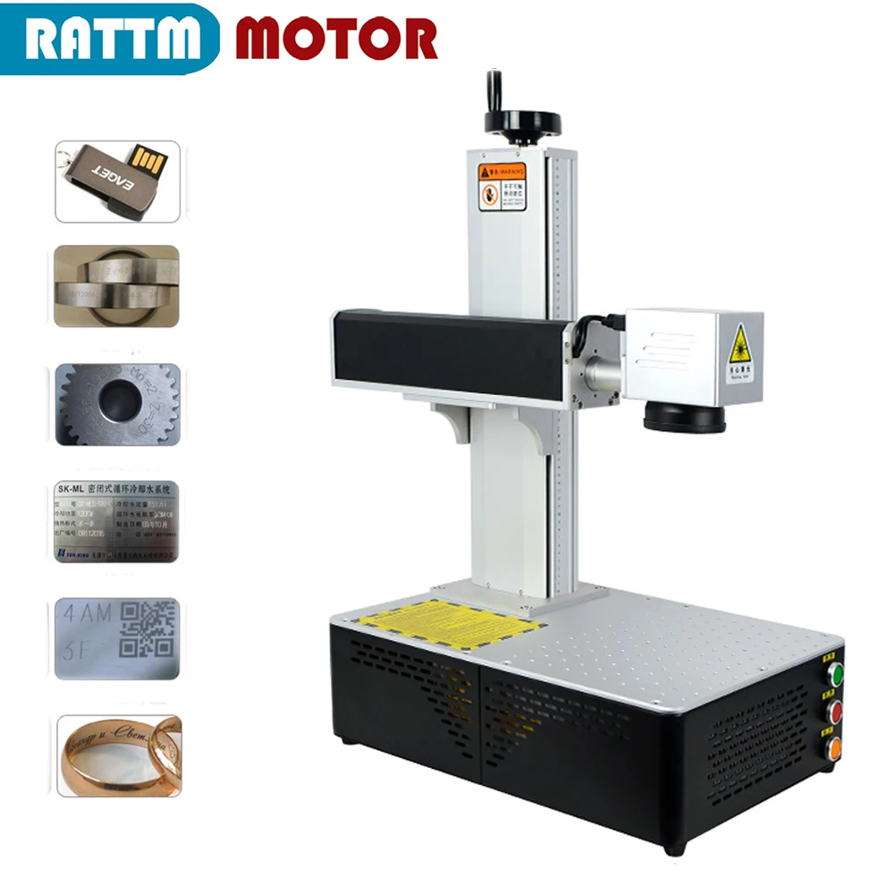 20W 60W 100W MAX Raycus Integrated Fiber Laser Marking Engraving Machine JPT MOPA Lightburn / EZCAD2 For Metal Jewelry Steel