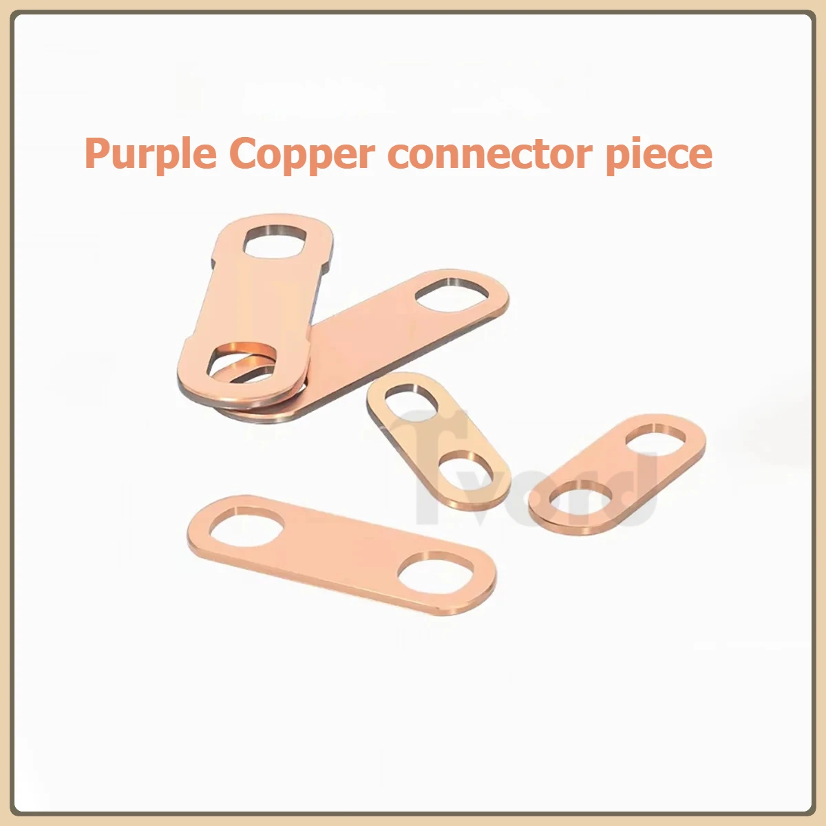T2 Pure Purple Copper Lithium Battery Connection Plate Motor Overcurrent Copper Bar Thickness 1/1.5/2mm  10x20-60x75