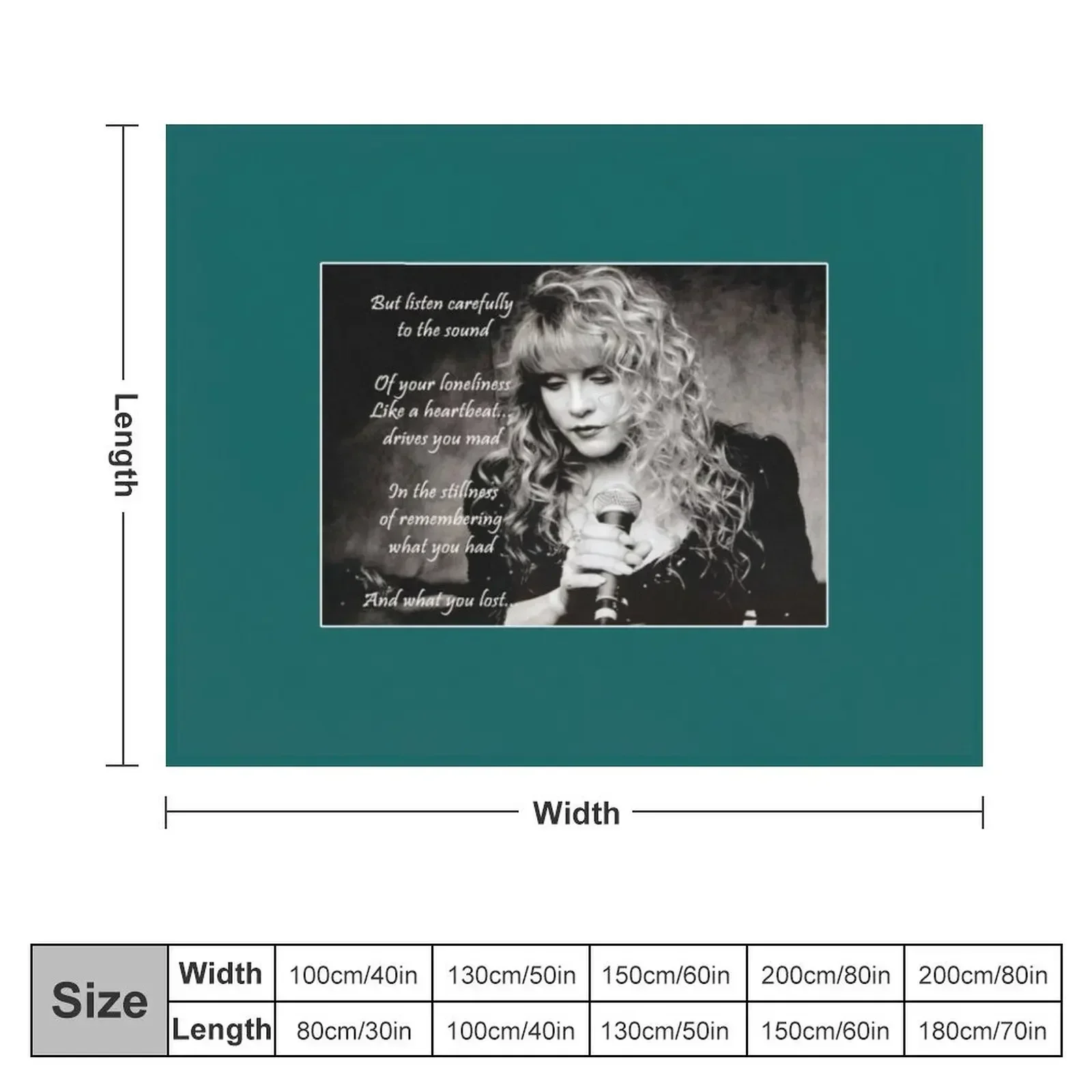 Stevie Nicks Vintage Love Music Stevie Nicks Songs Cool Design Throw Blanket Comforter Baby Polar Blankets