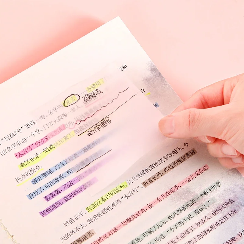 50 ورقة ملونة شفافة مثبت ملاحظات منصات يضع ملصقات نشرها مذكرة المفكرة دفتر مدرسة مكتب رسالة ورقة ملصق #6