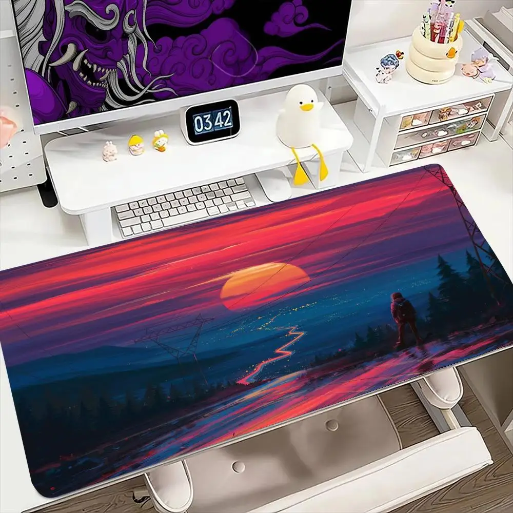 

Mountains Sun Forest Mouse Pad 900x400MM Large Gaming Mousepad Keyboard Gamer Rubber Anti-wrinkle Anti-Slip Bottom Desk Mat
