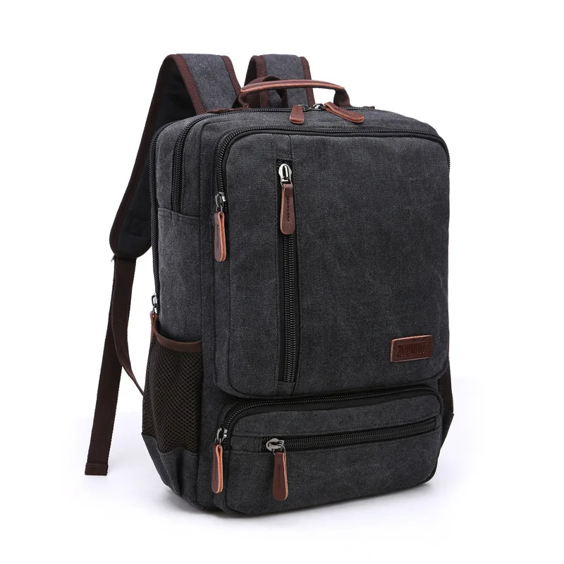 Vintage Leinwand Rucksack Männer Große Kapazität Reise Schulter Tasche Hohe Qualität Mode Studenten Tasche Männlichen Notebook Laptop Rucksack