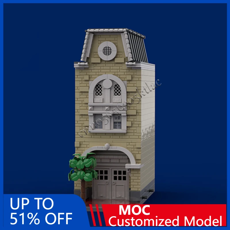

971 PCS City Street Scene Small Emporium MOC Customize Modular Building Block Simple Popular Educational DIY Holiday Toy Gifts