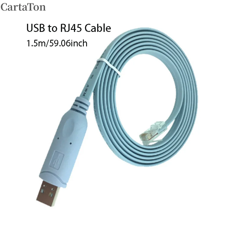 Cable de Consola USB a RJ45 para Switch H3C, Cisco, Huawei, Cable de Extensión, Adaptador Serial RS232, Cable de Router, Cable USB 8P8C a LAN