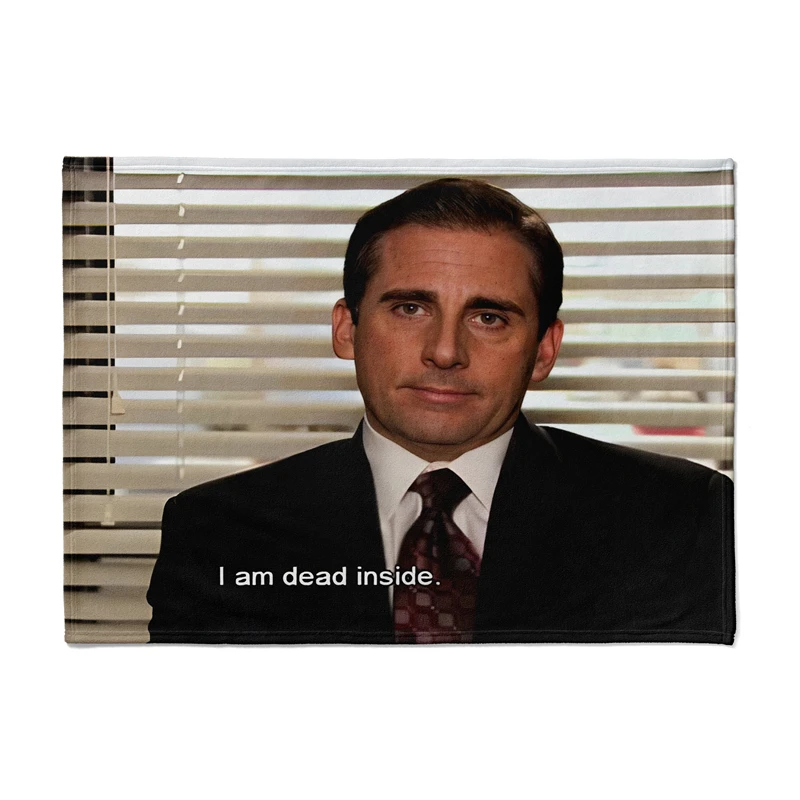 

Gaslight Gatekeep Girlboss I am Dead Inside Michael Scott Funny Meme Throw Blanket for Women Men Girls Boys Kids Pets Dogs Cats