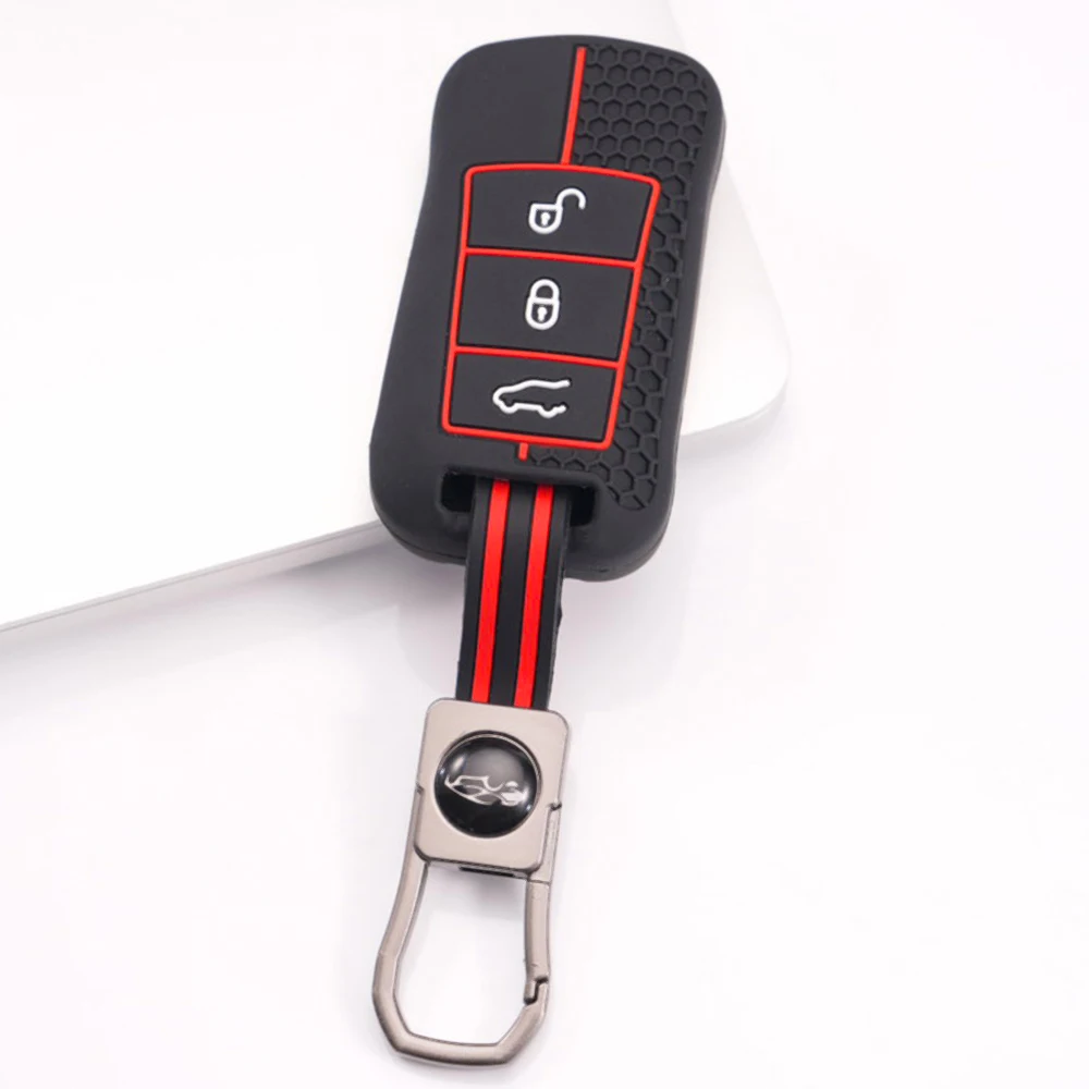 Soft Key Holder With Chain For Porsche 911 911 GT3 Cayenne Macan Panamera Cayman Boxster 718 Taycan Carrera Shockproof Flexible