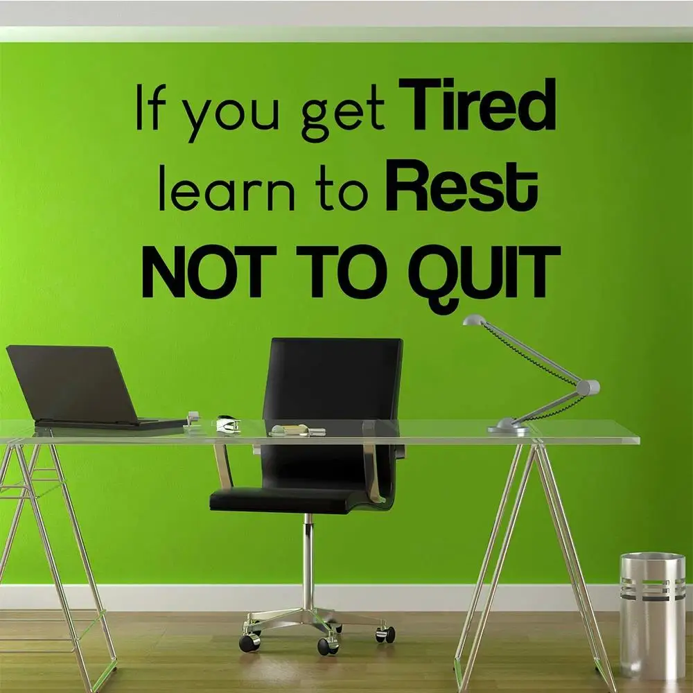 1pc Quotes Wall Sticker Self-adhesive Vinyl Waterproof Wall Art Appliqué Kids Room Living Room Home Decoration Wall Art view 4