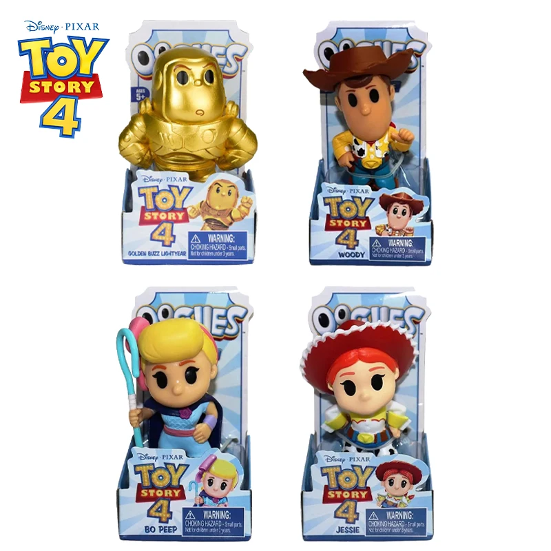 

Disney Pixar Toy Story 4 Ooshies 2.5 Inch Mini Vinyl Figure Animated Character Golden Buzz Lightyear Woody Collectible Model Toy