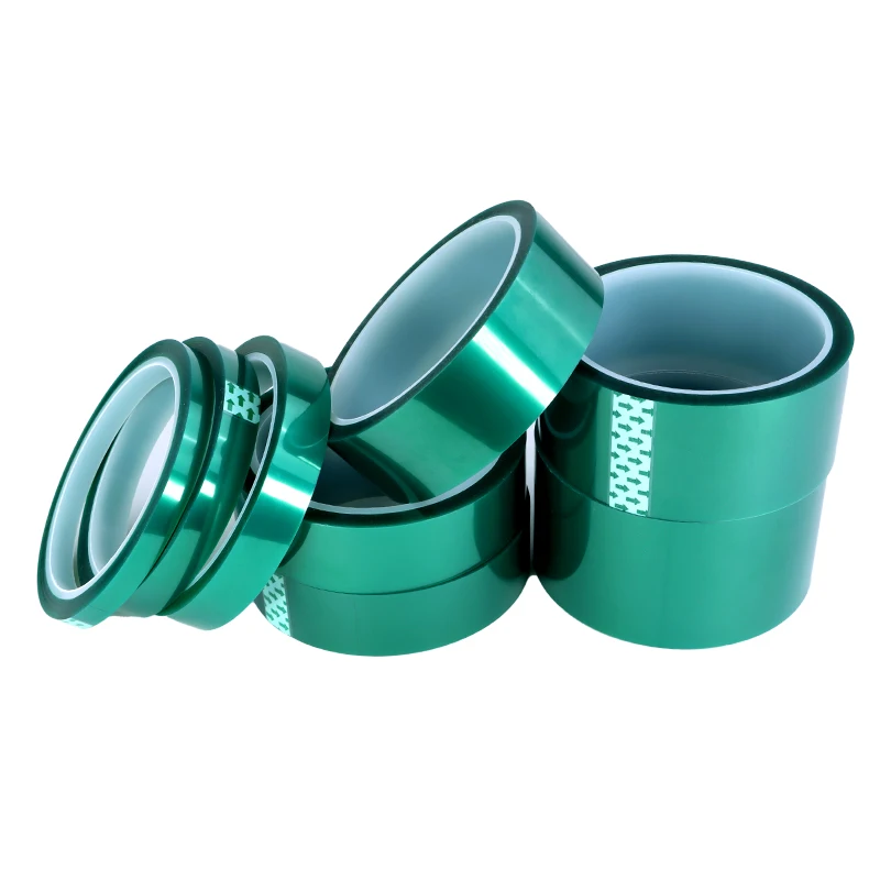 33M/Roll Green PET Masking Film Tape 3mm-100mm Heat Resistant PCB Solder SMT Plating Shield Insulation Protection Tapes