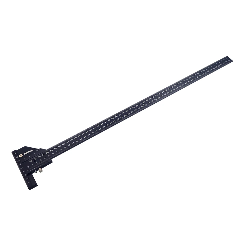 CRTOL Multi Woodworking Sliding Gauge T-type 600m Aluminum Alloy T Square Ruler for Line Marking Measurement High-precision