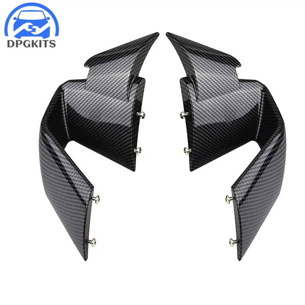 2pcs Carbon Fiber Front Spoiler Fxed Wind Winglets For BMW S1000RR S 1000RR M1000RR 2019-2022