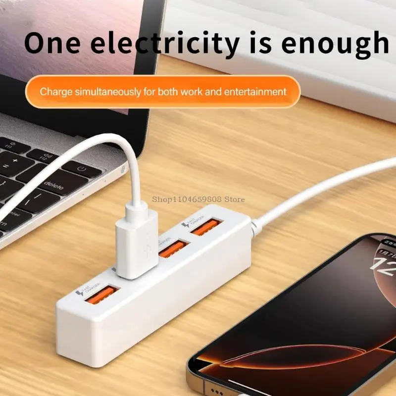 4 в 1 USB2.0 Cable Cable USB Power Splitt