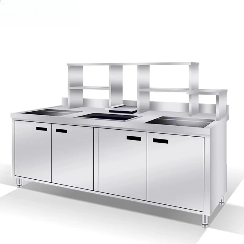 

Customized Stainless Steel Bubble Tea Equipment Bar Milk Counter Bar