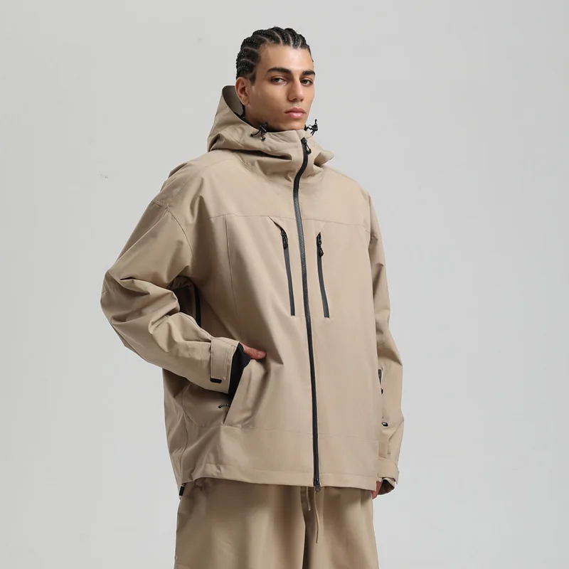 Giacca da sci calda e traspirante da donna nuova invernale Giacca da sci sportiva casual da uomo Giacca da sci antivento impermeabile all'aperto